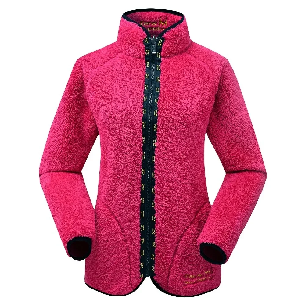 Hot Winter Outdoor Double Side Fleece Women Cold Resistance Camping Climbing Thickening Wool Female Hiking Travel Coats