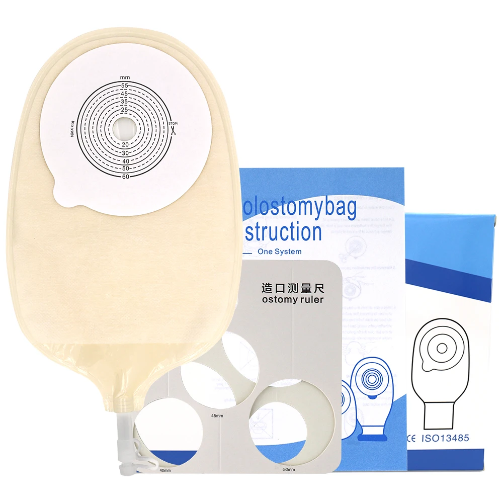 China hospital consumables supplier medical hydrocolloid adhesive urostomy bag urine for incontinence