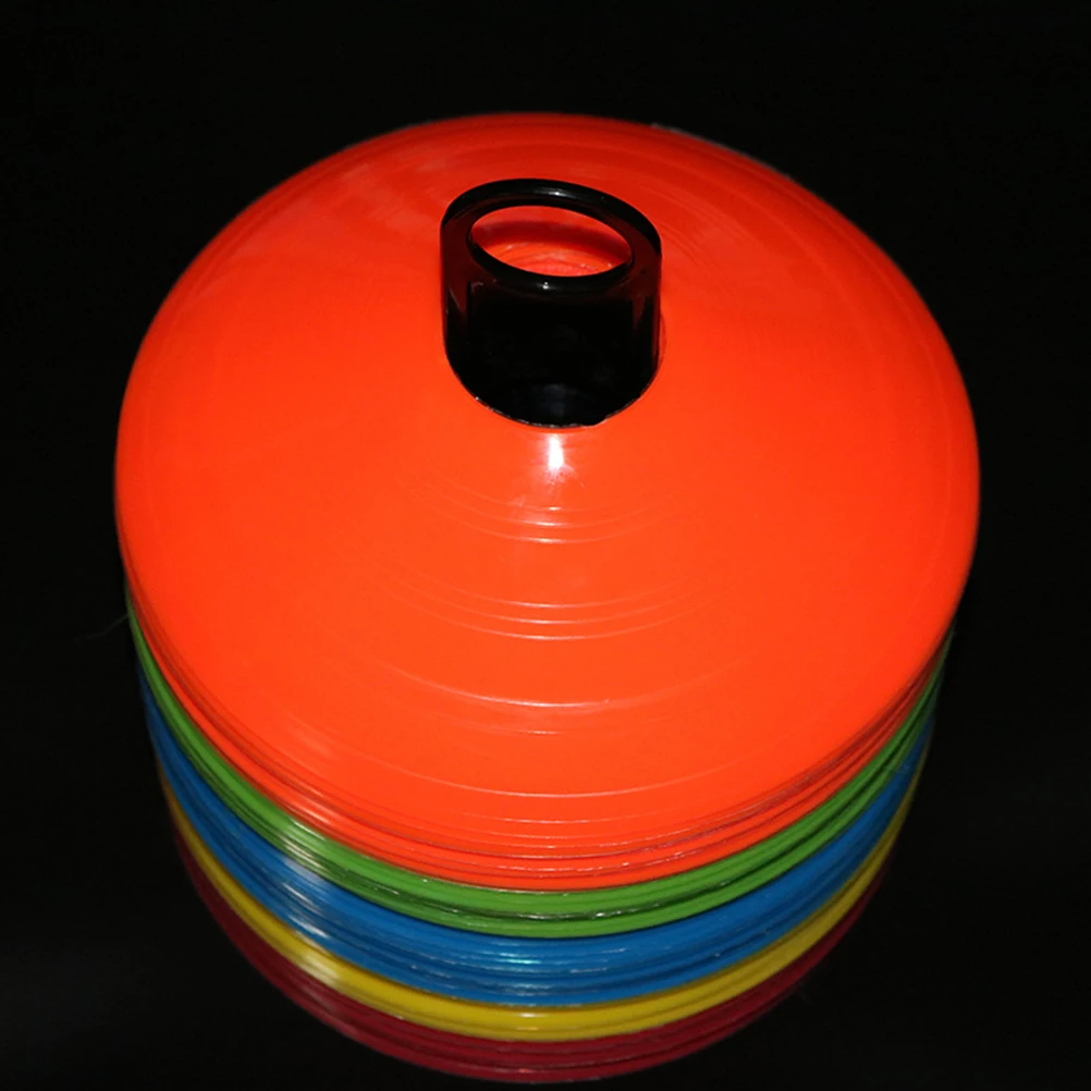 

10pcs Football Training Disc Cones Durable Safety Sports Marking Discs For Soccer Basketball Motorcycling Boundary Drill