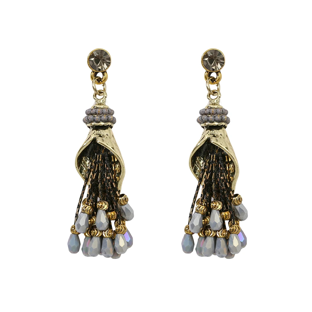 OSHUER High Quality Handmade Crystal Beads Earrings For Women Cute Jewelry Fashion Temperament  Earrings Female ER-292