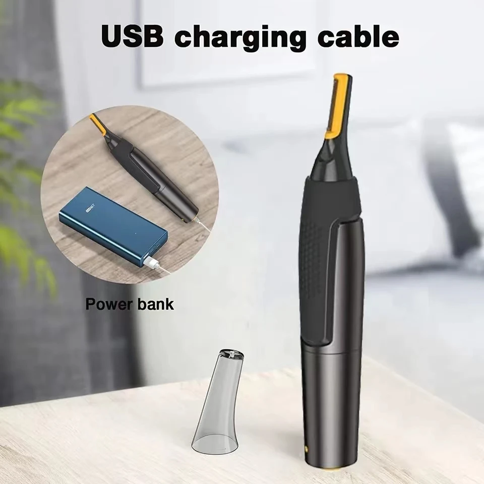 Ultra Thin Precision Trimmer Electric Nose Hair Trimmer Mini Portable Ear Trimmer For Men Nose Hair Shaver Waterproof Safe Clean