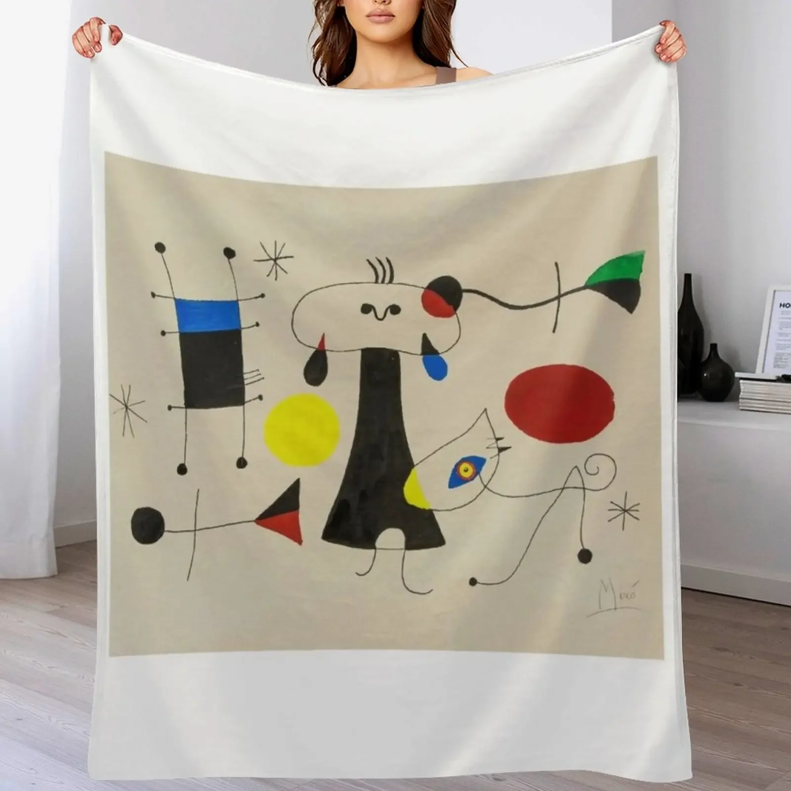 

Joan miro artwork joan miro paintings joan miró miro dessin Throw Blanket Fluffy Cozy Throw Blanket for Home Decor