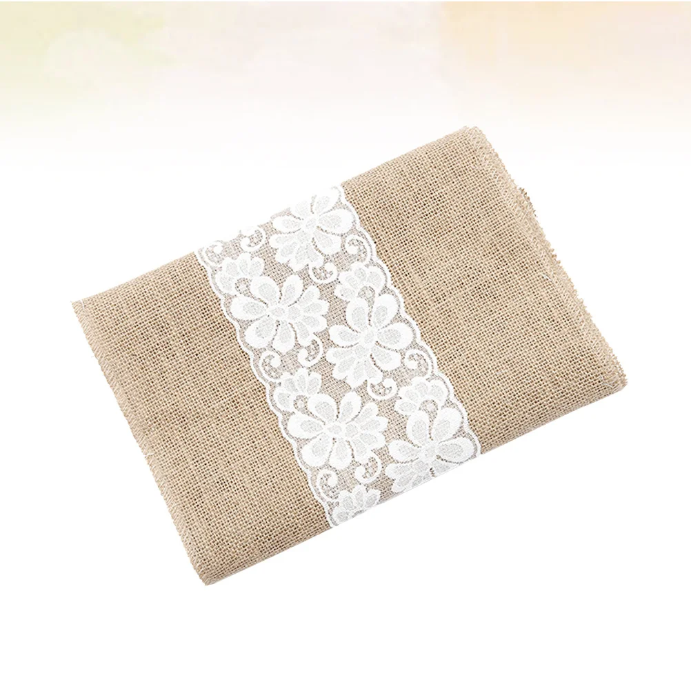 

30x180cm Table Cover with Lace Floral Pattern Long Wide Fit Most Tables Perfect for Picnic Party Dinner Daily Use Wedding