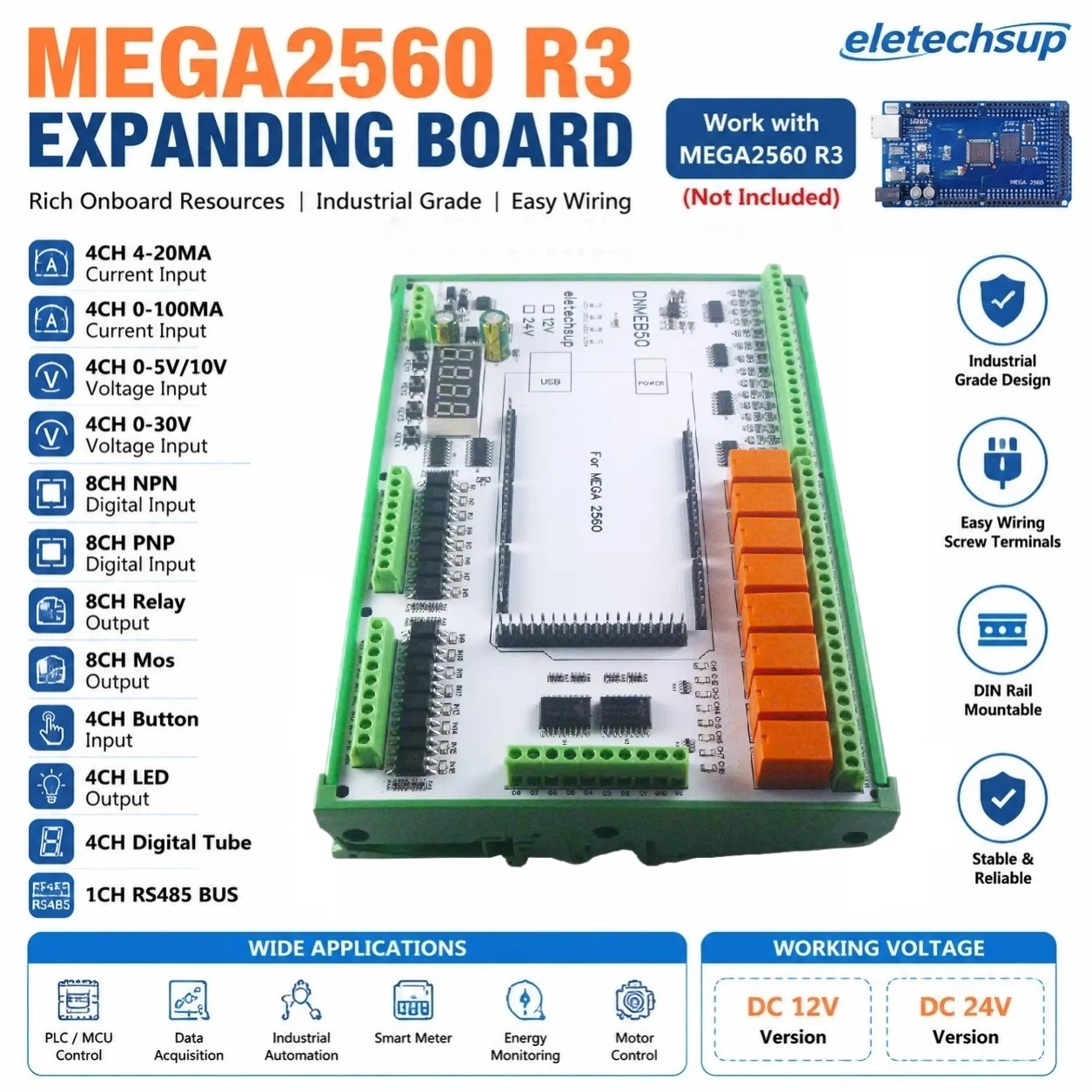 4-20ma-0-30v-voltage-current-collection-open-plc-arduino-mega2560-r3-expanding-module-16ai-16di-16do-rs485-modbus-relay-board