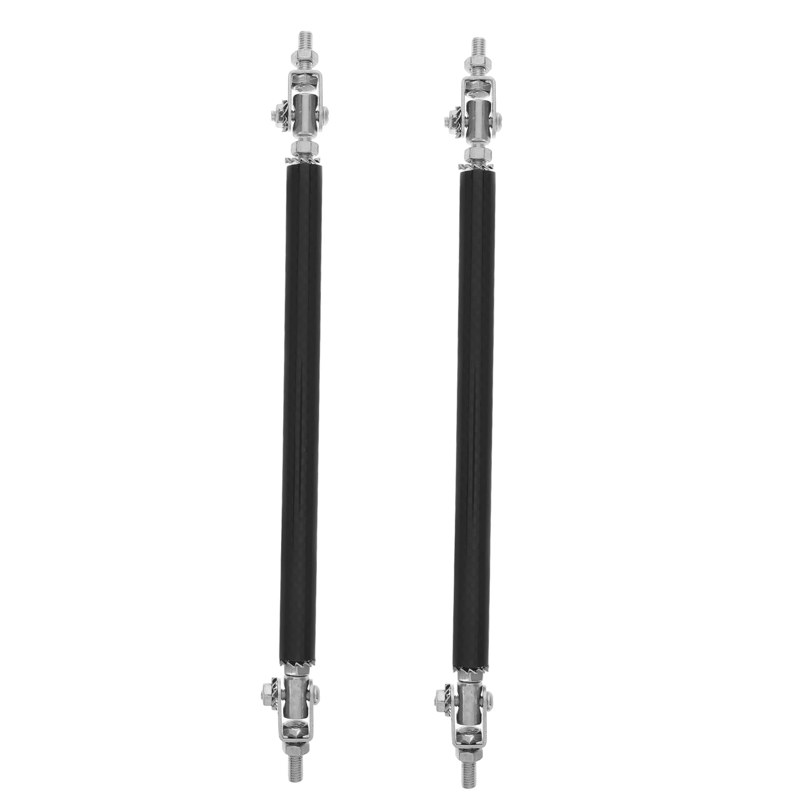 

1 Pair Universal Adjustable Front Bumper Lips Splitter Support Rods Strut Tie Bars Vehicle Durable Plastic Metal Enhanced Look