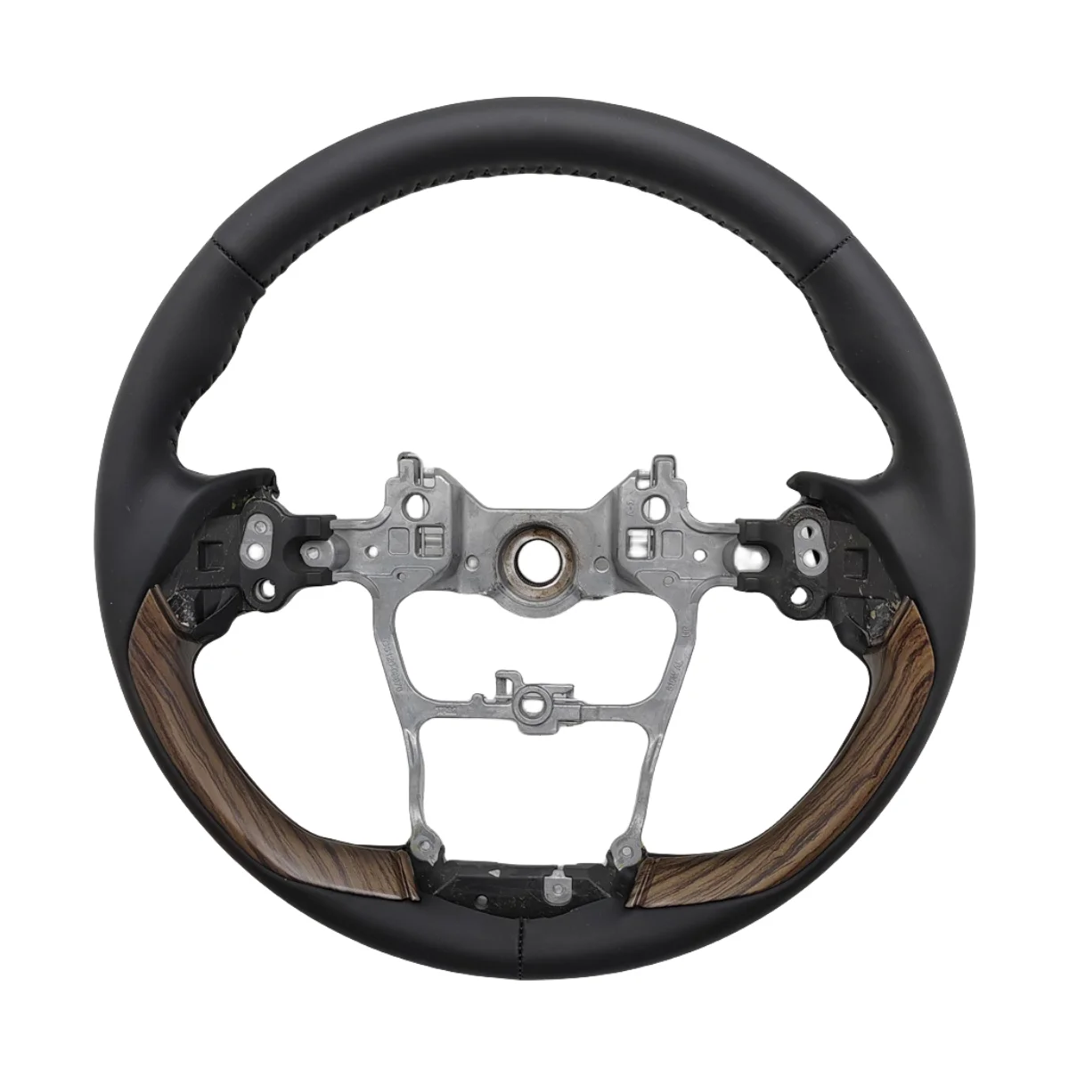 

For Toyota Land Cruiser LC300 Large Hole Steering Wheel With Peach Wood Grain Steering Wheel Large Mouth Frame