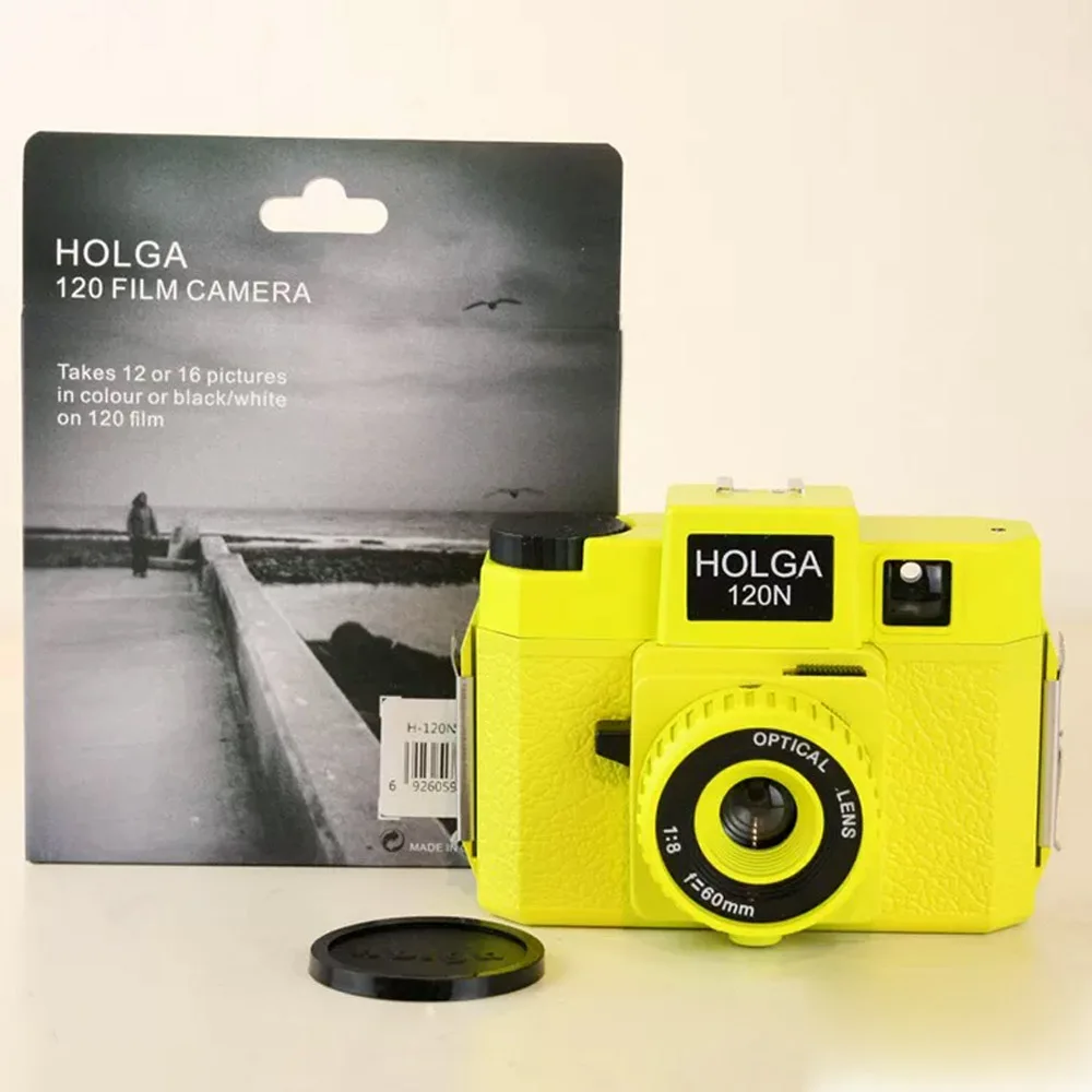 Appareil photo argentique Holga 120 professionnel coloré 2026 rétro 120N moyen format classique pour Kodak Fujifilm rose bleu noir