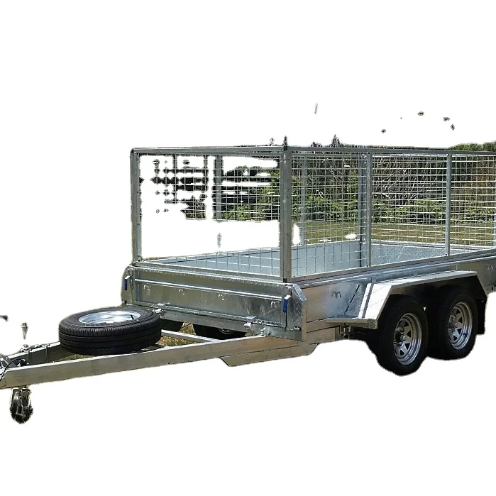 8x5 Dual Axle Heavy Duty Galvanized Box Trailer Tandem Axle Fully Weld