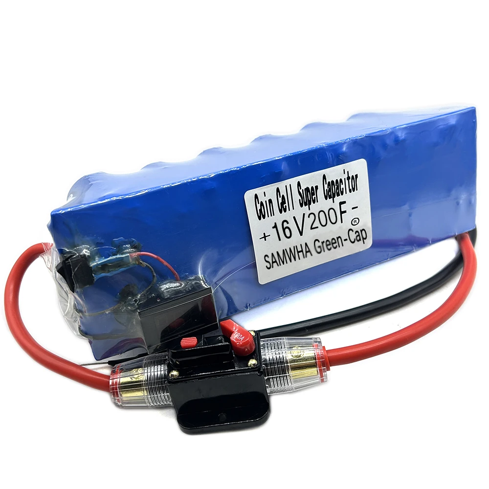 SAMWHA Green-Cap 16V200F Automotive Rectifier Module 2.7V600F Parallel Connection Farad Capacitor Power Supply With Voltmeter