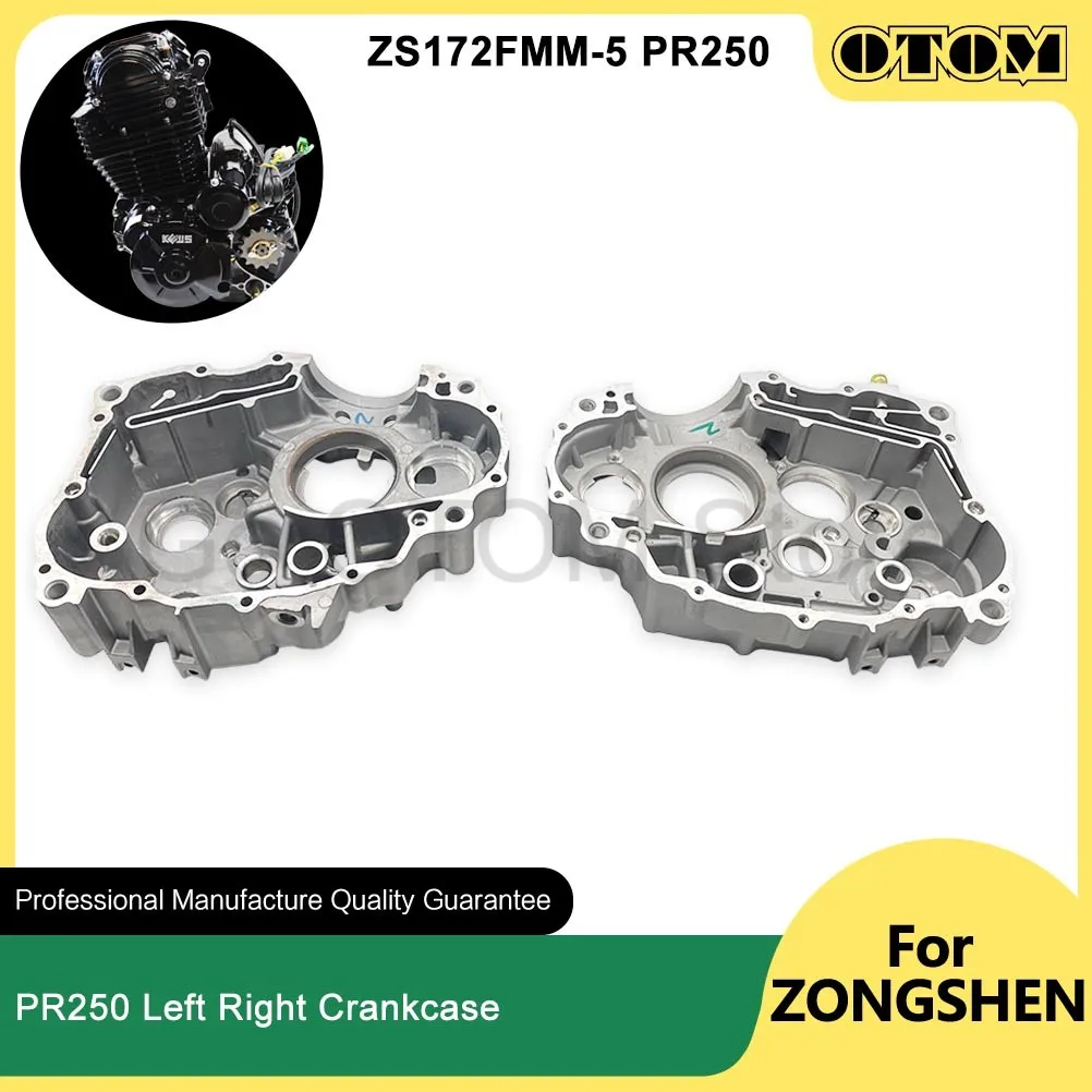 

OTOM ZS172FMM-5 Motorcycle Left Right Crankcase Crankshaft Crank Box Case Cover For ZONGSHEN PR250 KEWS Accessories Off-road
