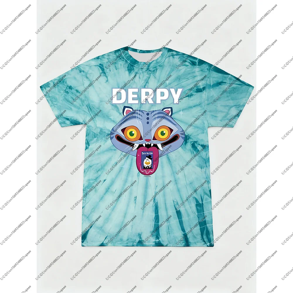 أنيمي تأثيري البلوز عادية تي شيرت Y2k المحملة هدية الكبار فتاة صبي النساء الاطفال KPop شيطان الصيادين Derpy النمر #5