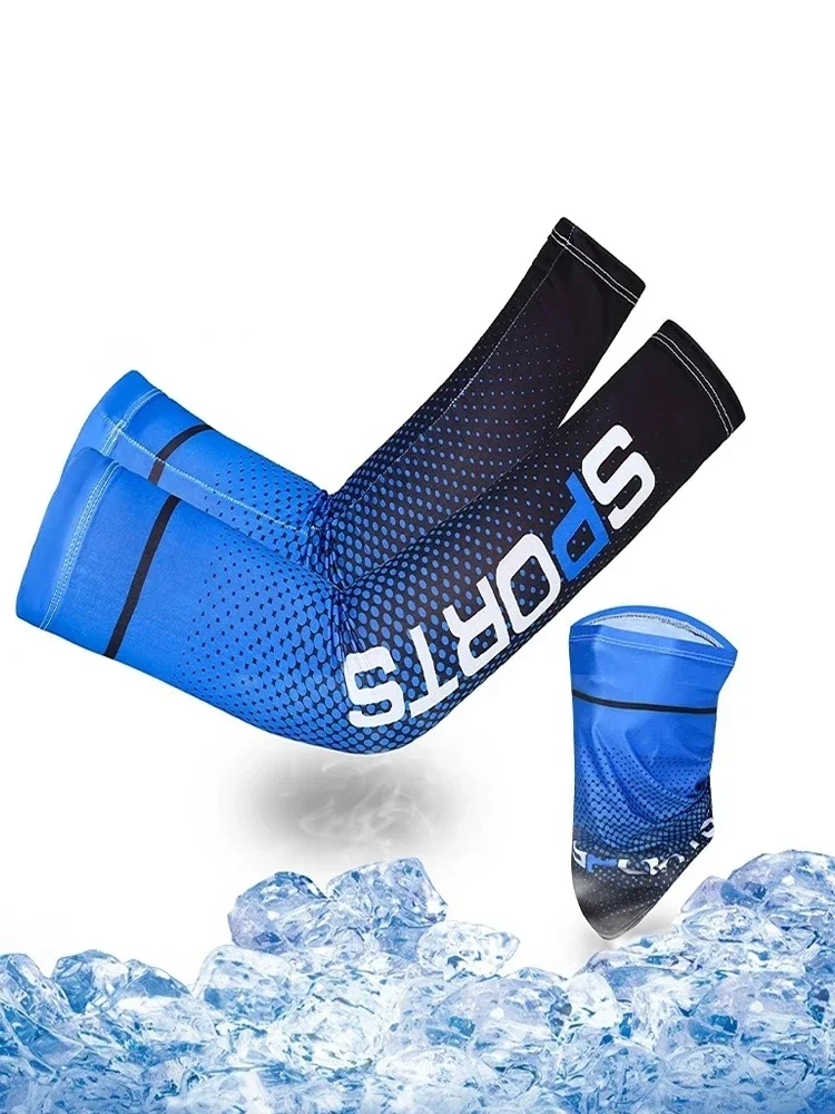 AliExpress NONE Ice Silk Sunscreen Mask For Men Women Outdoor Cycling Face Cover Solid Color Neck Wrap UV Protection Ear Bandana Scarf Summer