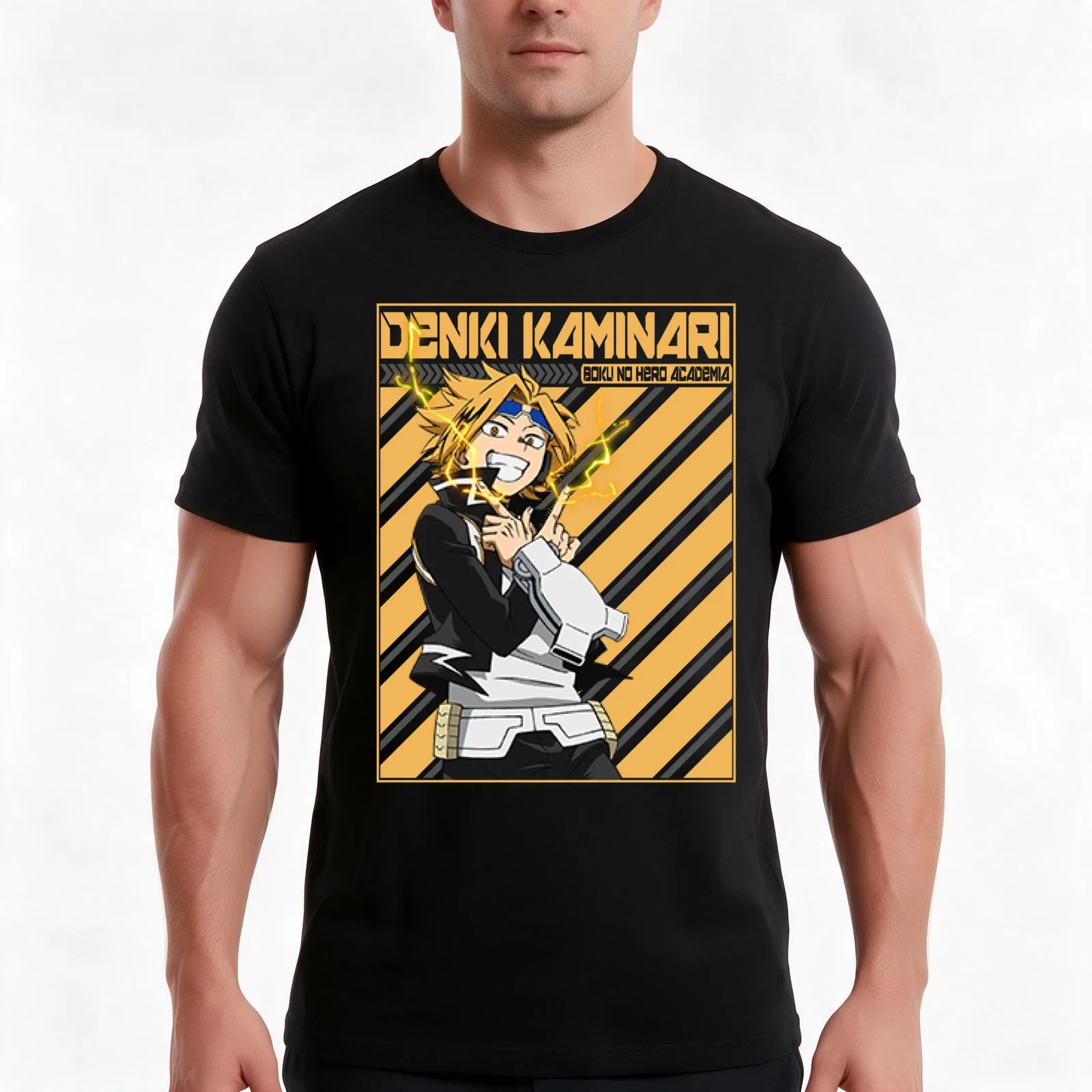 CLASS 1A DENKI KAMINARI T-Shirt Summer Casual Cotton Tee Oversized Streetwear Tops Vintage Graphic Print Unisex Men Women