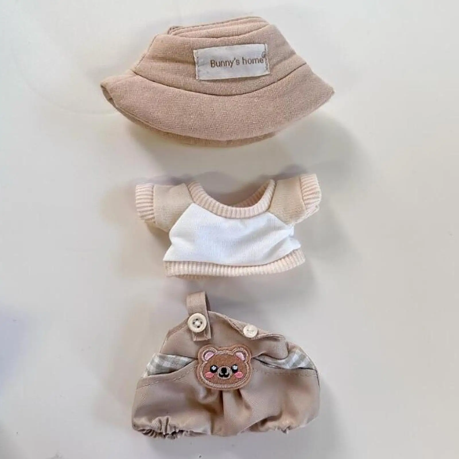 3Pcs Doll Outfit Set with Cap for Custom Dolls T Shirts and Pants for Kids