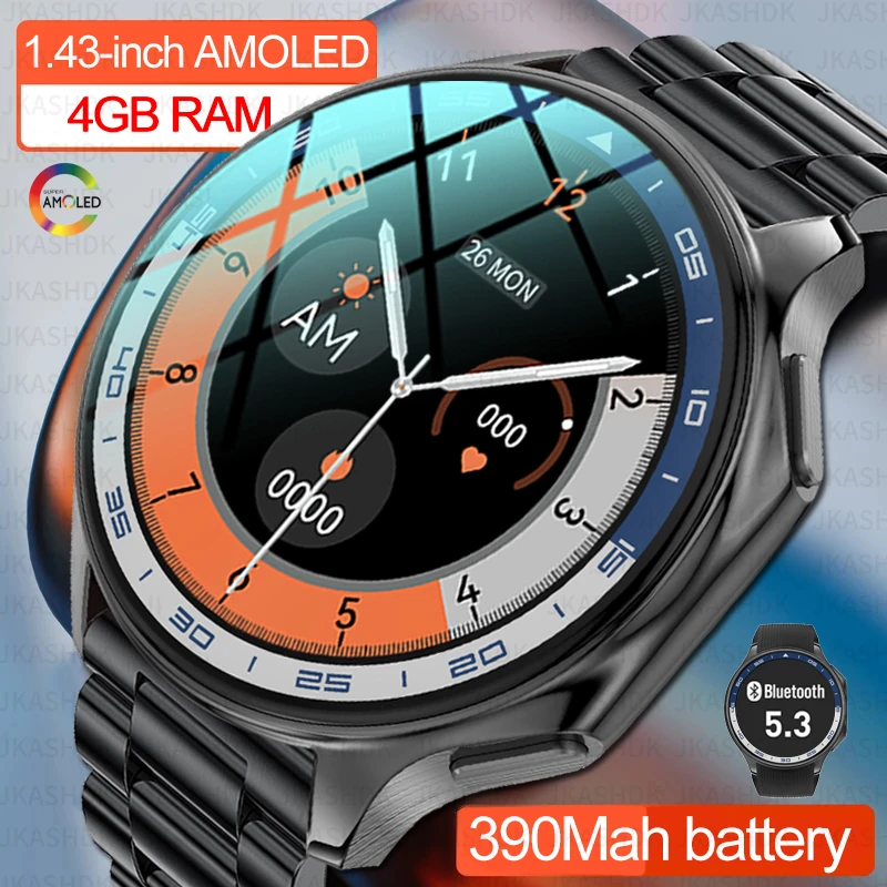 2024 New For OPPO Watch X Smart Watch 4G Memory Music Video Bluetooth Call IP68 Waterproof AMOLED Smartwatches For TWS Earphones