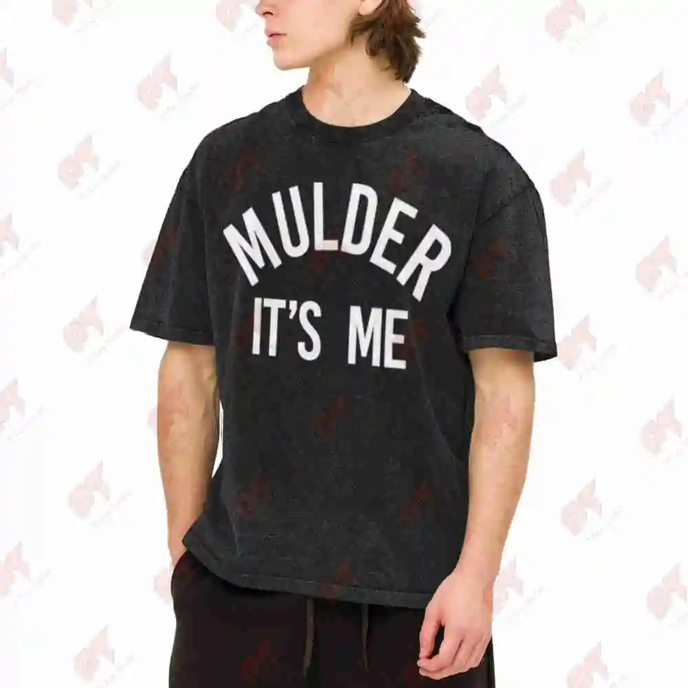 Mulder It's Me Files Vintage Washed Tee Pure Cotton T-Shirt