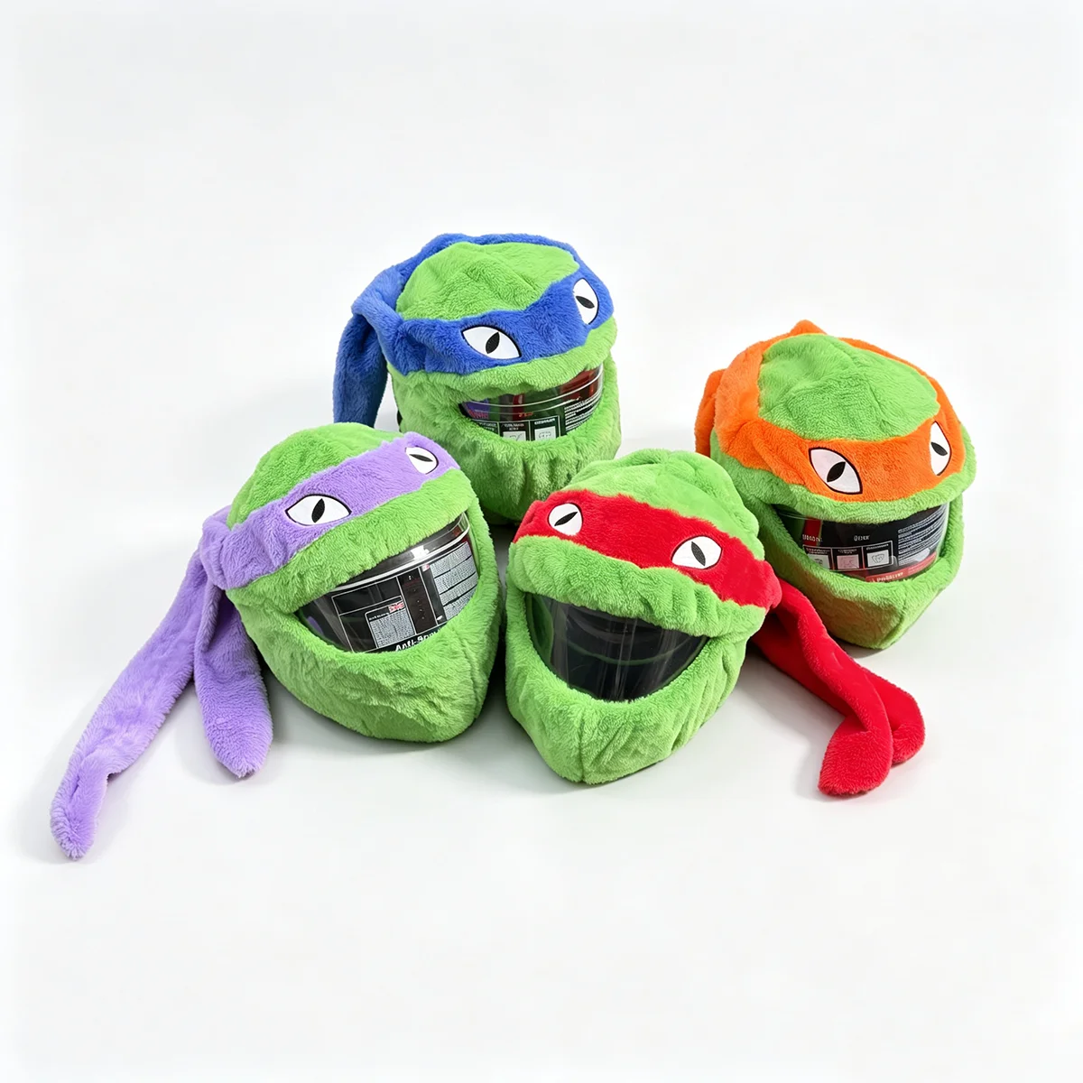 Cute 3D Cartoon Turtle Motorcycle Helmet Cover, Funny Full Face Helmet Sleeve, Motorbike Helmet Decor Cover