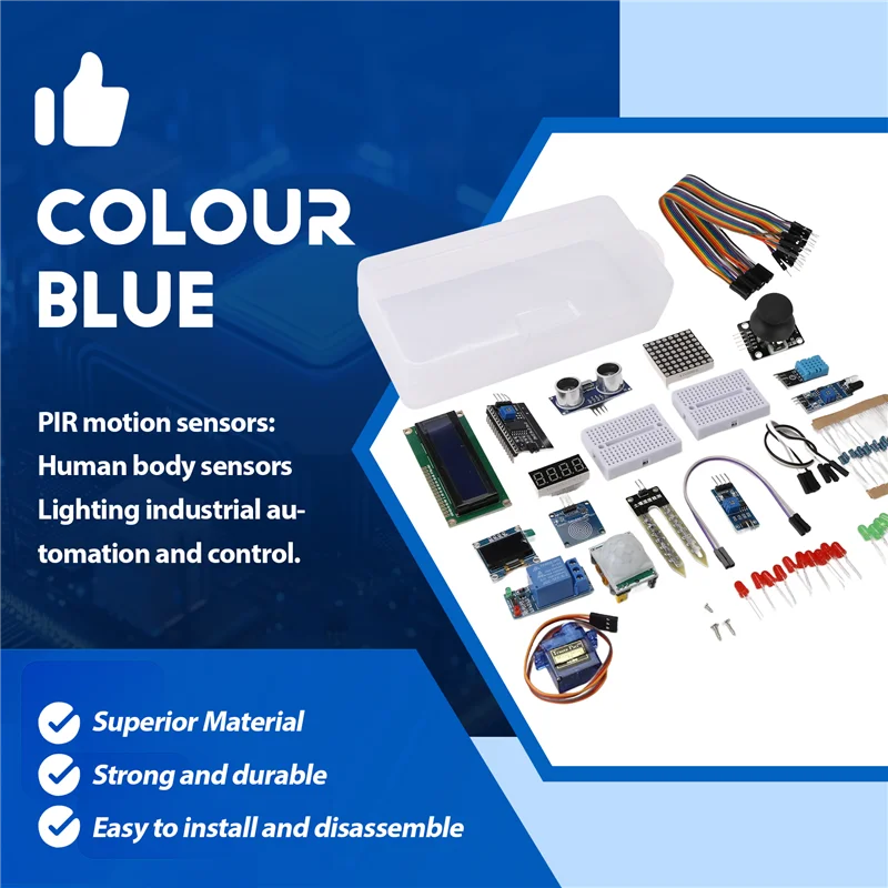 Kits de démarrage pratiques pour Kits Arduino R3 Nano V3.0 Mega 2560 Mega 328 Kit de projet Compatible avec Arduino IDE