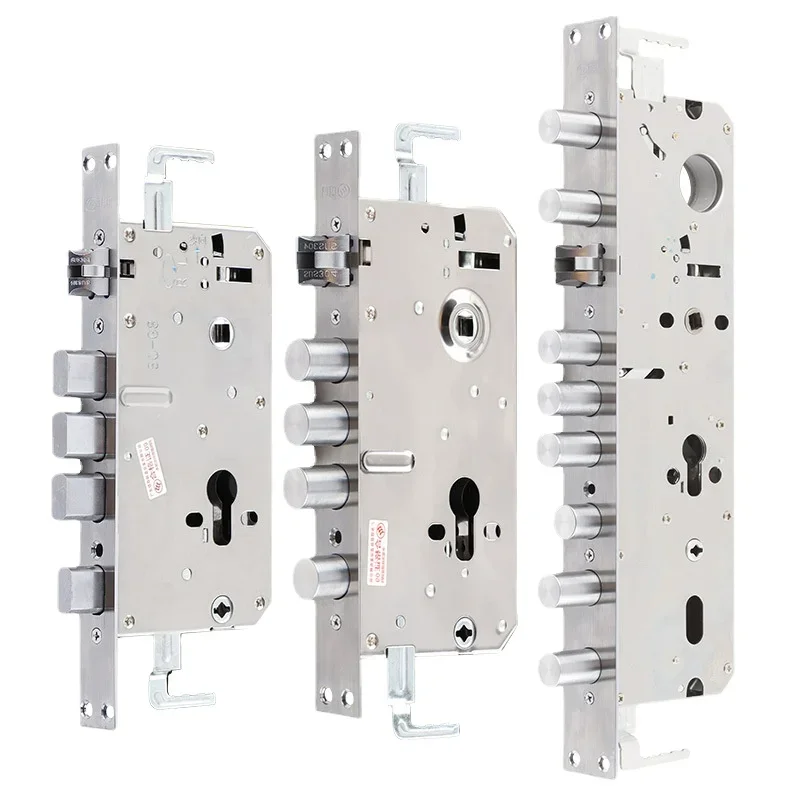 Lock Body, All Steel Square Tongue, Cylindrical Anti Jamming Gear, Double Active, Double Fast Anti-theft Door Lock Body