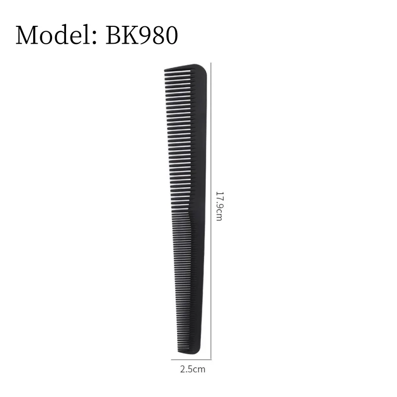 Carbon Faser Haar Schneiden Kamm Coiffeur Professionelle Barber Kämme Hohe Temperatur Widerstand Friseur Friseur Pinsel – Detail 23