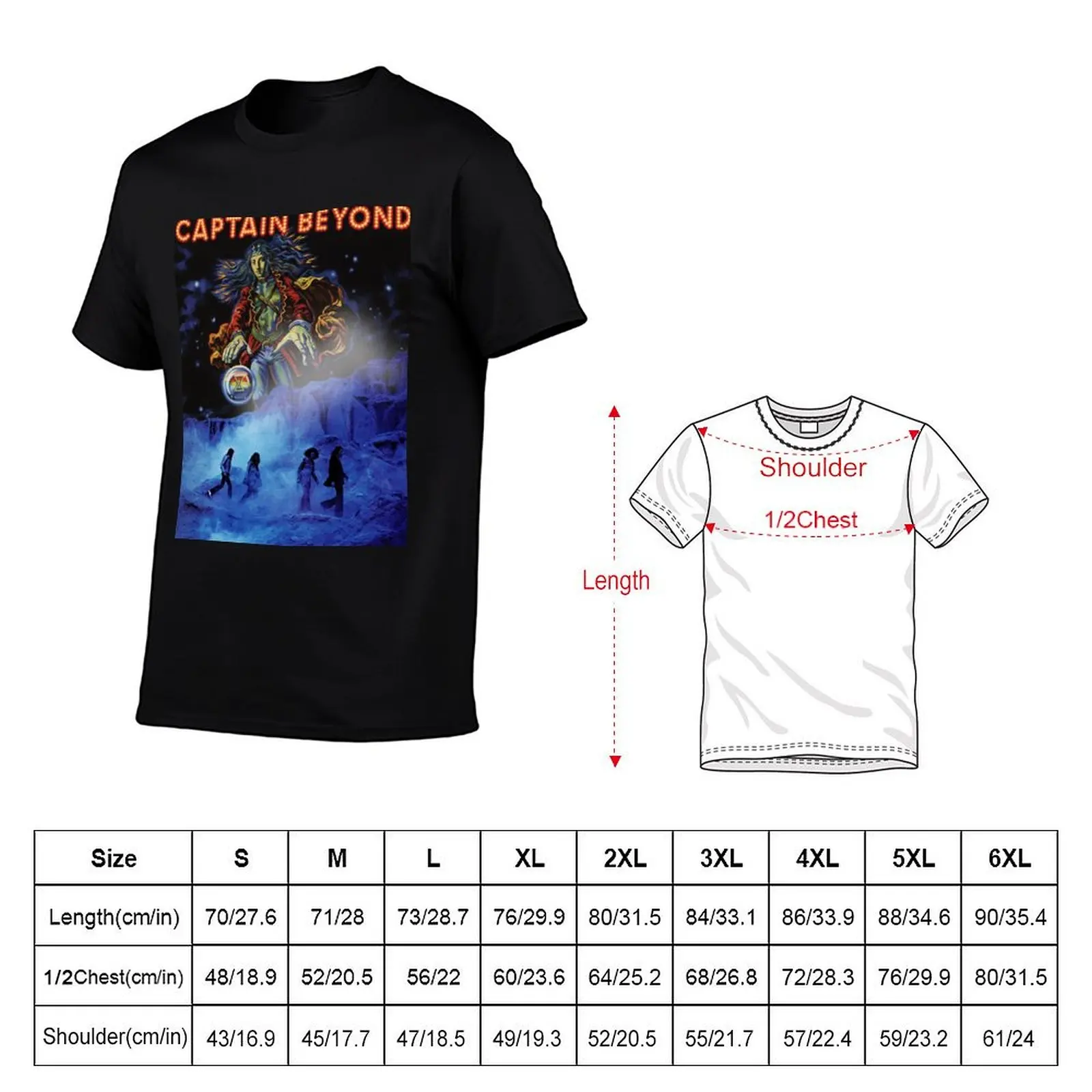 Captain Beyond T-Shirt cotton t shirts man 100% man t shirt designer