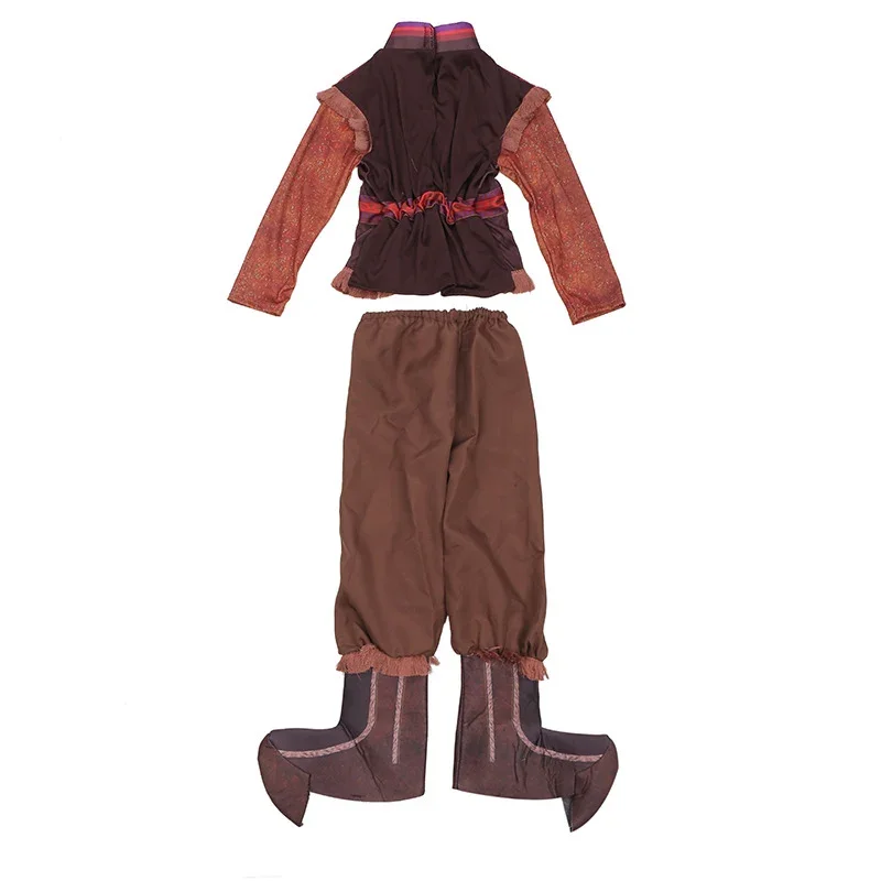 Kristoff-Disfraz de Frozen Kristoff para niños, mono con pantalones superiores, ropa de Halloween y Navidad