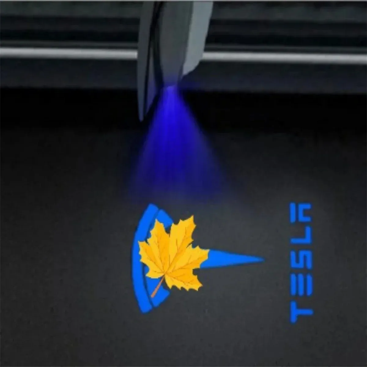 2/4 stuks Auto Deur LED Logo Projector Lampen HD Welkomslicht 3D Laser Ghost Shadow Licht voor Tesla Model Y 3 S X Auto Accessoire