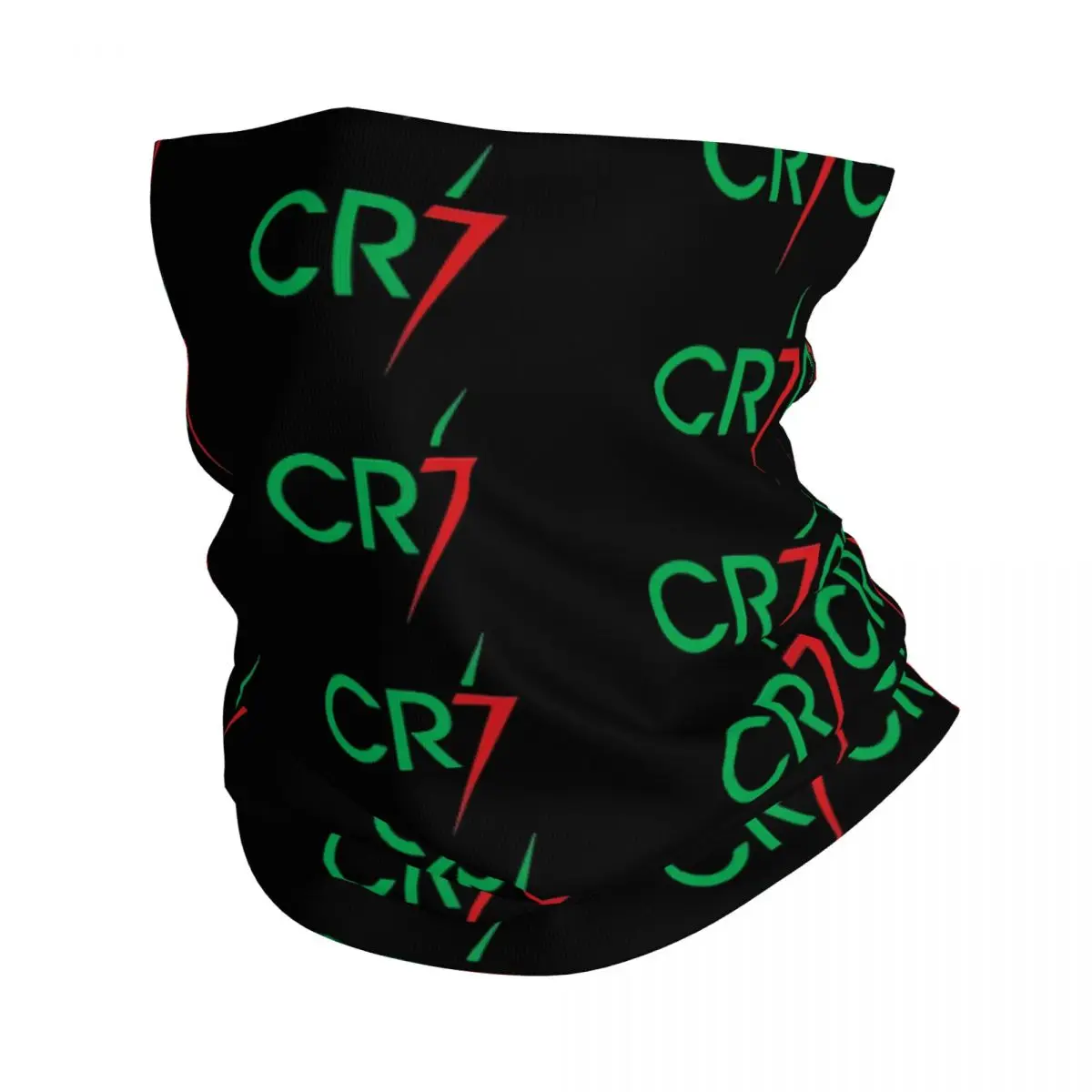 Numerical Letters Scarf Neckerchief Neck Face Mask Polyester