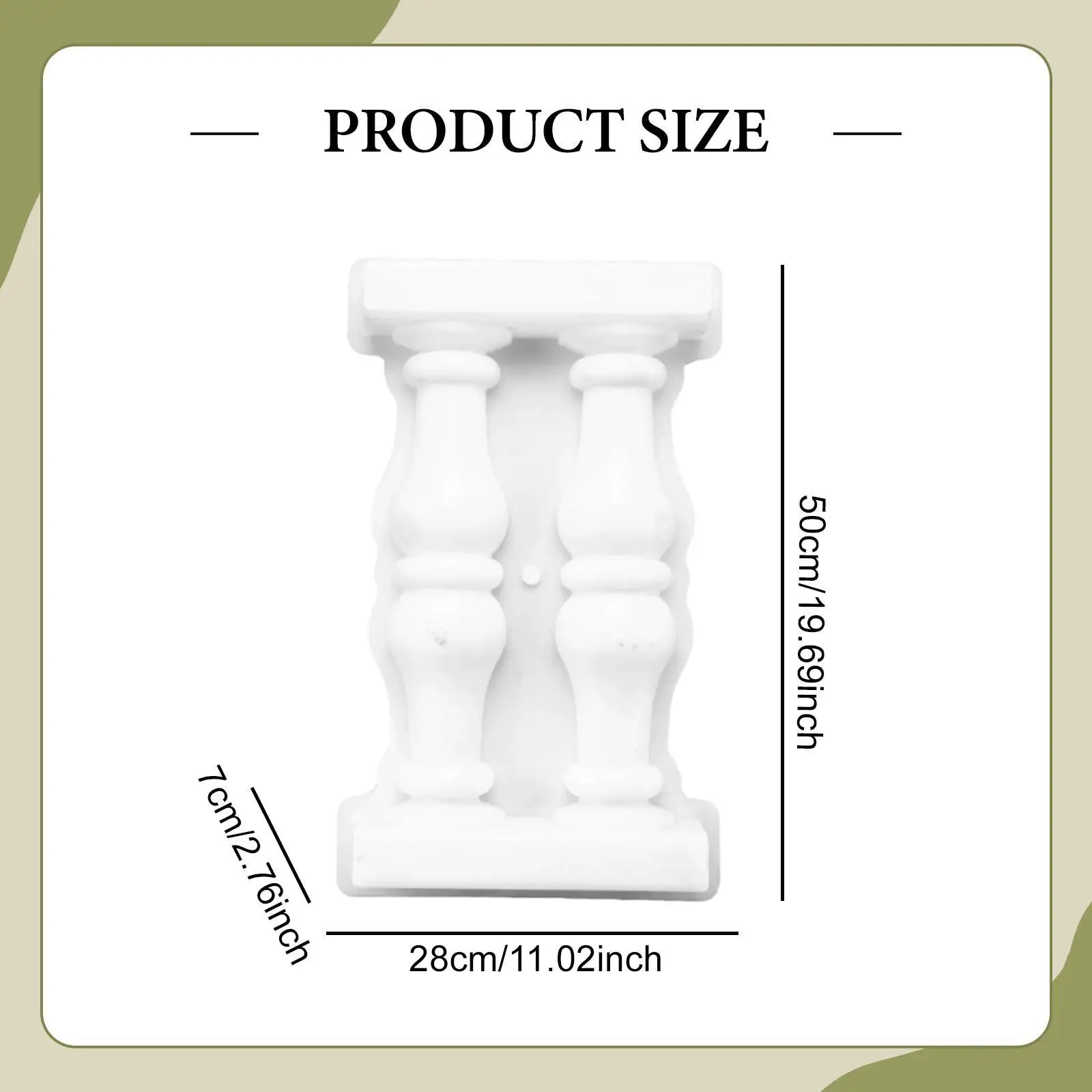 Roman Column Cement & Plaster Mold 6