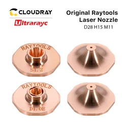 Raytools-boquilla láser Original, diámetro 28mm, H15, M11, calibre 1,2 a 1,8mm, hexagonal para MS, boquilla de corte láser para BS04K, BM114