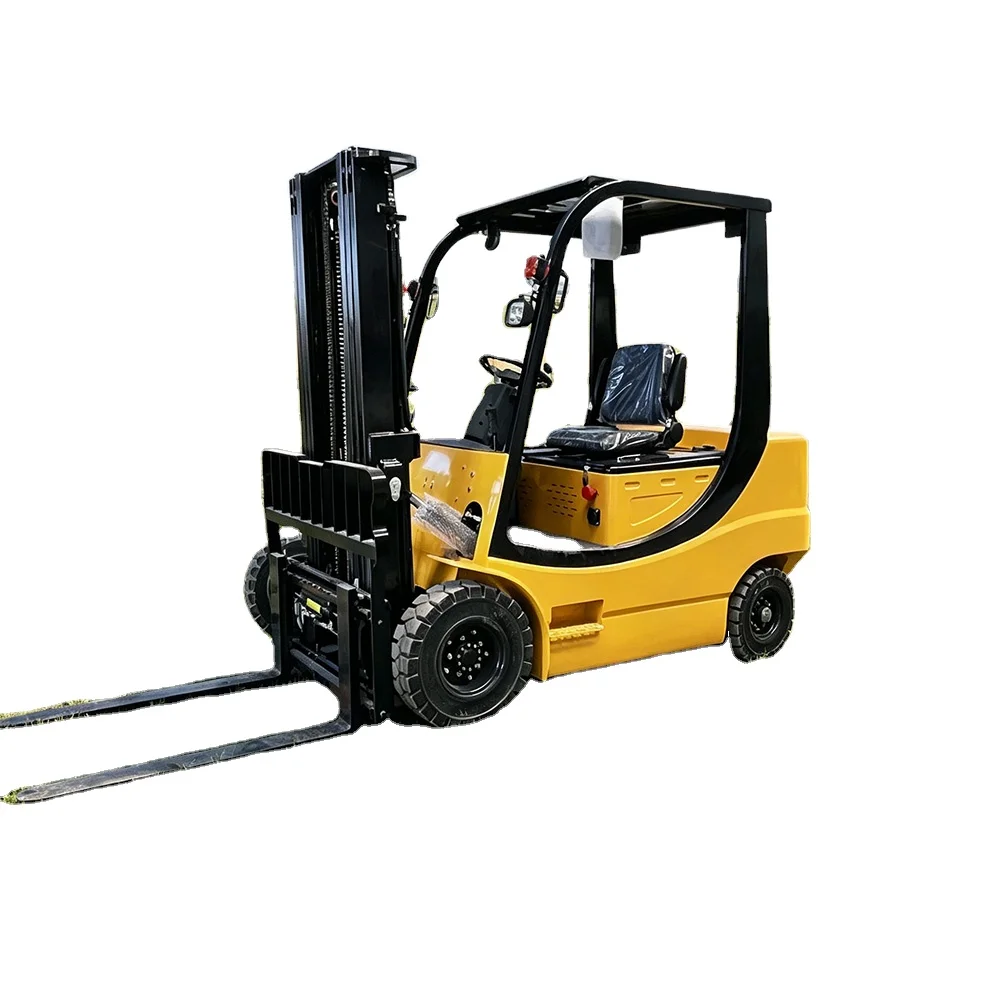 High Quality 3 Ton Electric Forklift All Terrain Forklift AC Motor Extra Long Range Lithium Battery Warehouse Construction