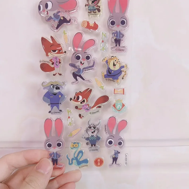 

Disney Judy Hopps Nick Wilde Sticker Cute Cartoon Zootopia 3D Sticker Diy Suitcase Phone Case Water Bottle Decoration Girl Gift