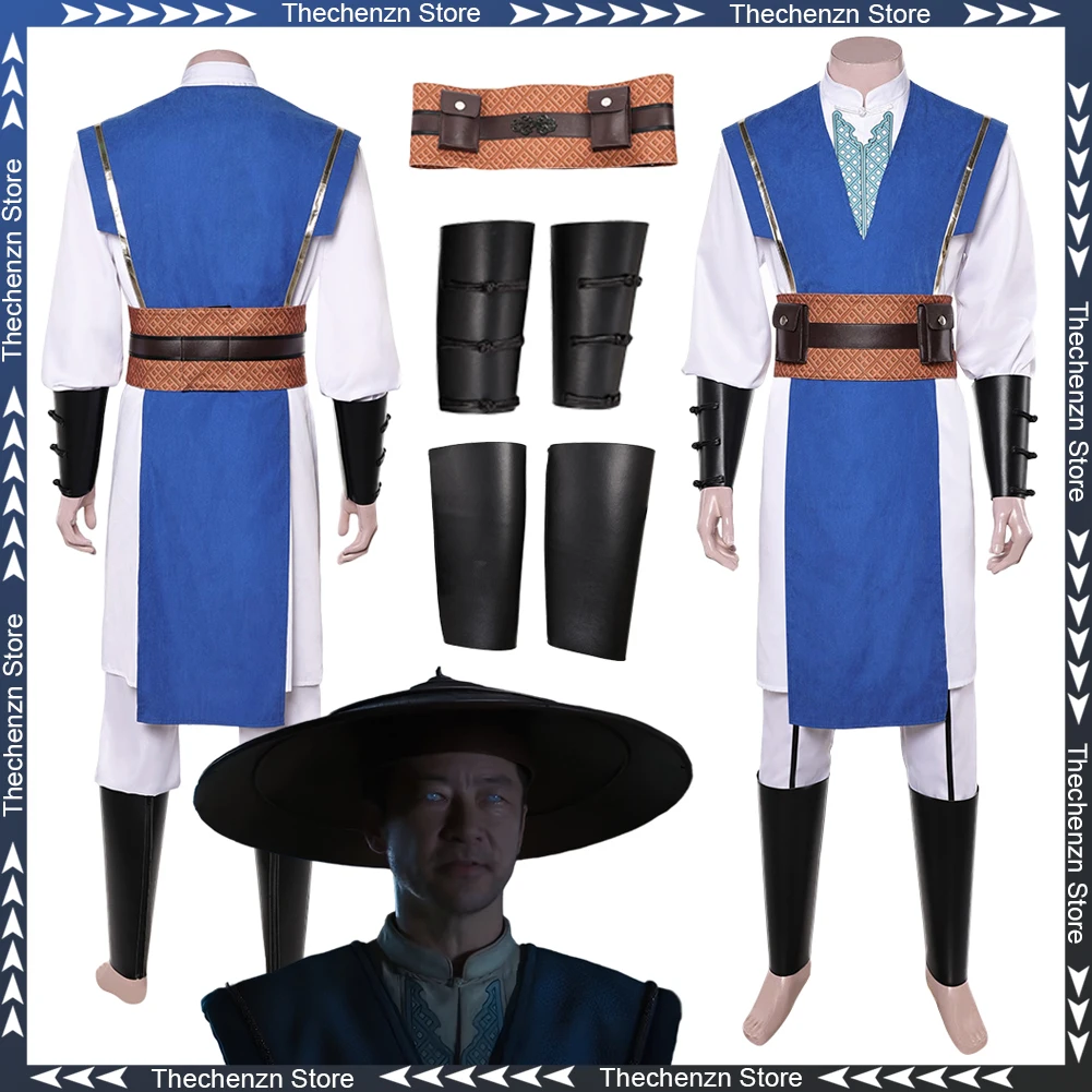 

Fancy Dress MK2 Raiden Cosplay For Men Clothing Game Movie Mortal Kombat 2 Costume Adult Man Roleplay Fantasia Party Outfits