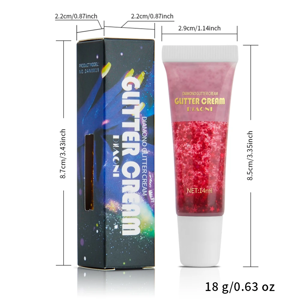 Gel Glitter auto-adesivo para rosto e corpo, lantejoulas sereia, gel Glitter, cosméticos Glitter, maquiagem, 6 cores