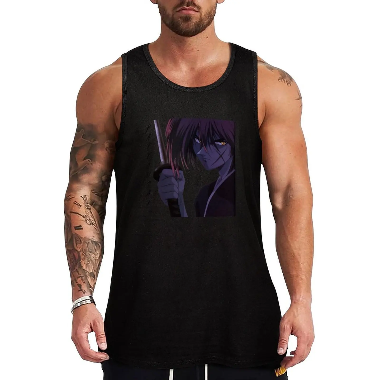 Ruroini Kenshin (Battousai The Manslayer) Tank Top sleeveless man shirts Man summer clothes male top