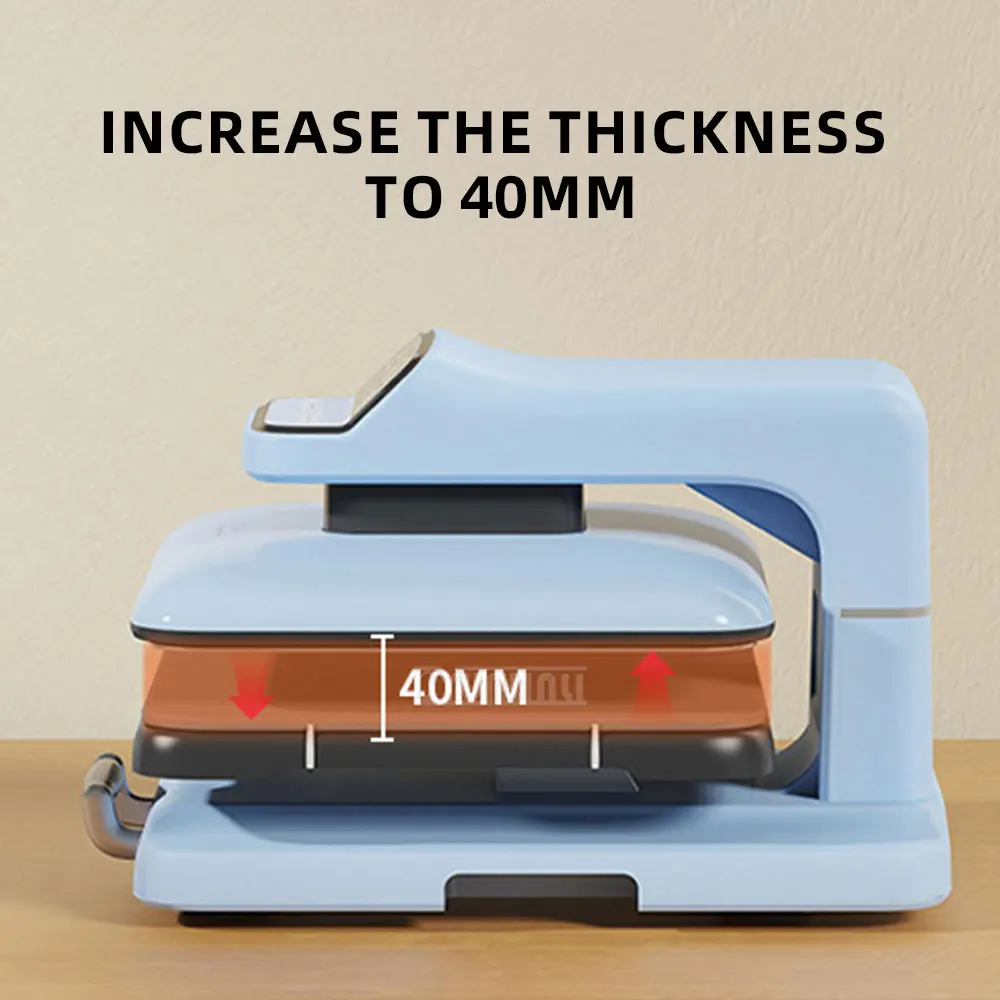 Automatic Heat Press Machine, High Pressure Flat Heat Transfer Equipment, Digital Printing Machine for T-shirts and Perler Beads