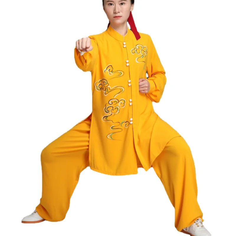 Tai Ji Suit Women's High-End Spring and Autumn Tai Chi Exercise Clothing Stage Martial Arts Performance Competition Clothing