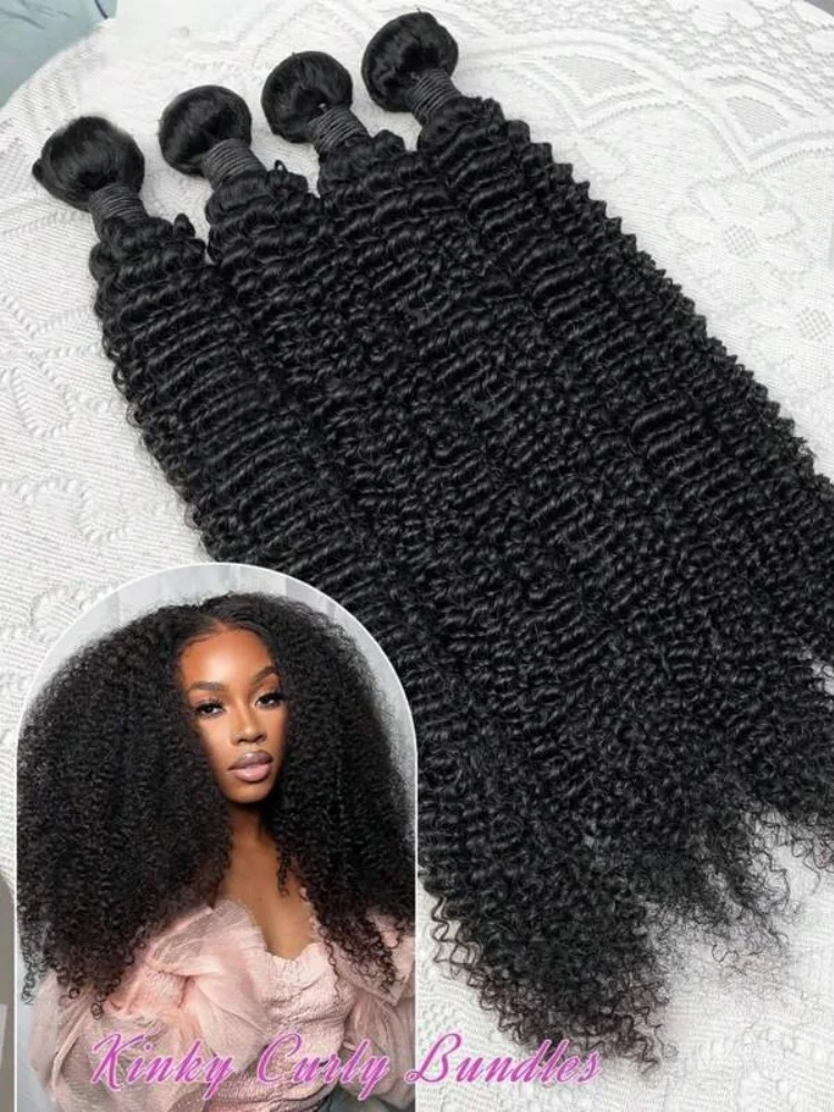 

12A 32 Inch Water Curly Bundles Human Hair Weave Unprocessed 1 3 4 Bundles Kinky Curly Extensions Virgin Human Hair Jerry Curly