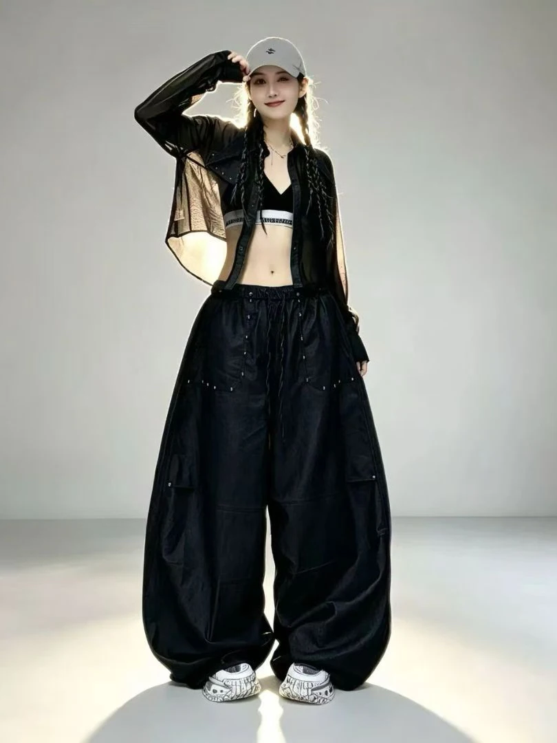pantalones-de-pierna-ancha-adelgazantes-de-ajuste-holgado-con-detalles-plateados-para-danza-country-y-jazz-de-cintura-alta