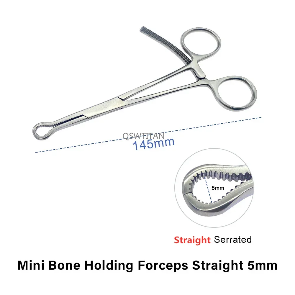 Veterinary Mini Bone Holding Reduction Forceps Stainless Steel Small Orthopedic Pet Surgical Instruments