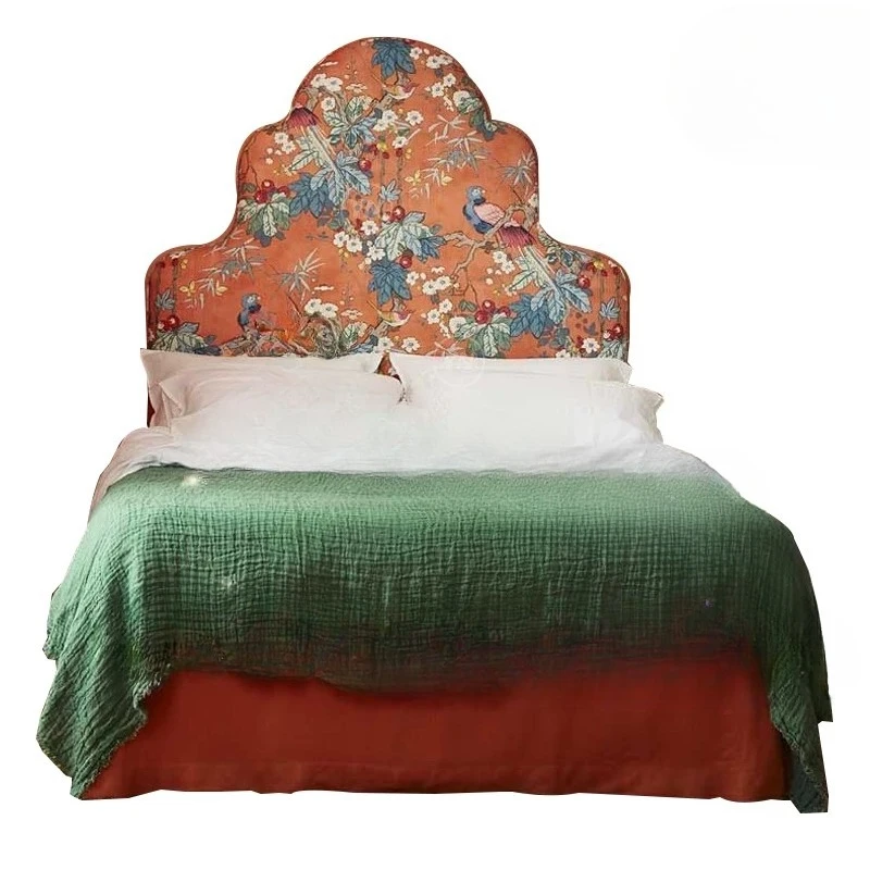 French retro soft bag bed/fabric princess bed