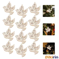 Wooden Peace Dove Cutouts, Pendants Peace Dove Hanging Chips for DIY Crafts, Perfect for Christmas, Thanksgiving Decoration