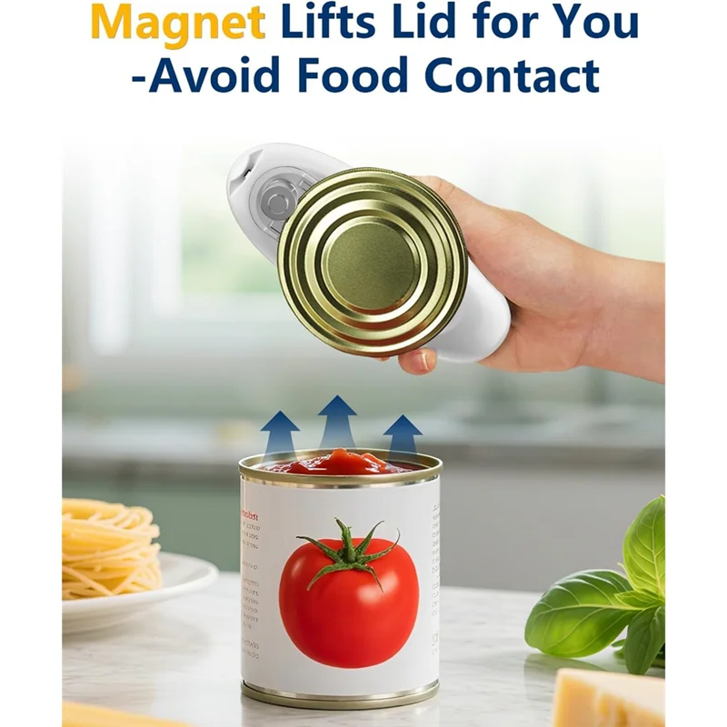 A76G-Automatic Can Opener-Electric, Battery Operated, Hands-Free, One Touch Design For Seniors& Arthritis-Easy To Clean