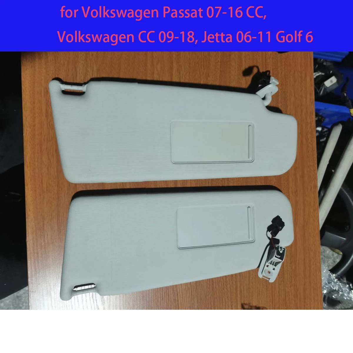 

Suitable the sun visors for Volkswagen Passat 07-16 CC, Volkswagen CC 09-18, Jetta 06-11 Golf 6 vehicles.