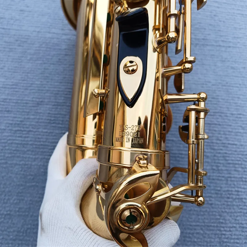 Saxofone Alto Japão Eb com Acessórios para Estojo, Latão Dourado, Instrumento de Música, Sax E-Flat, New Arrival, 275