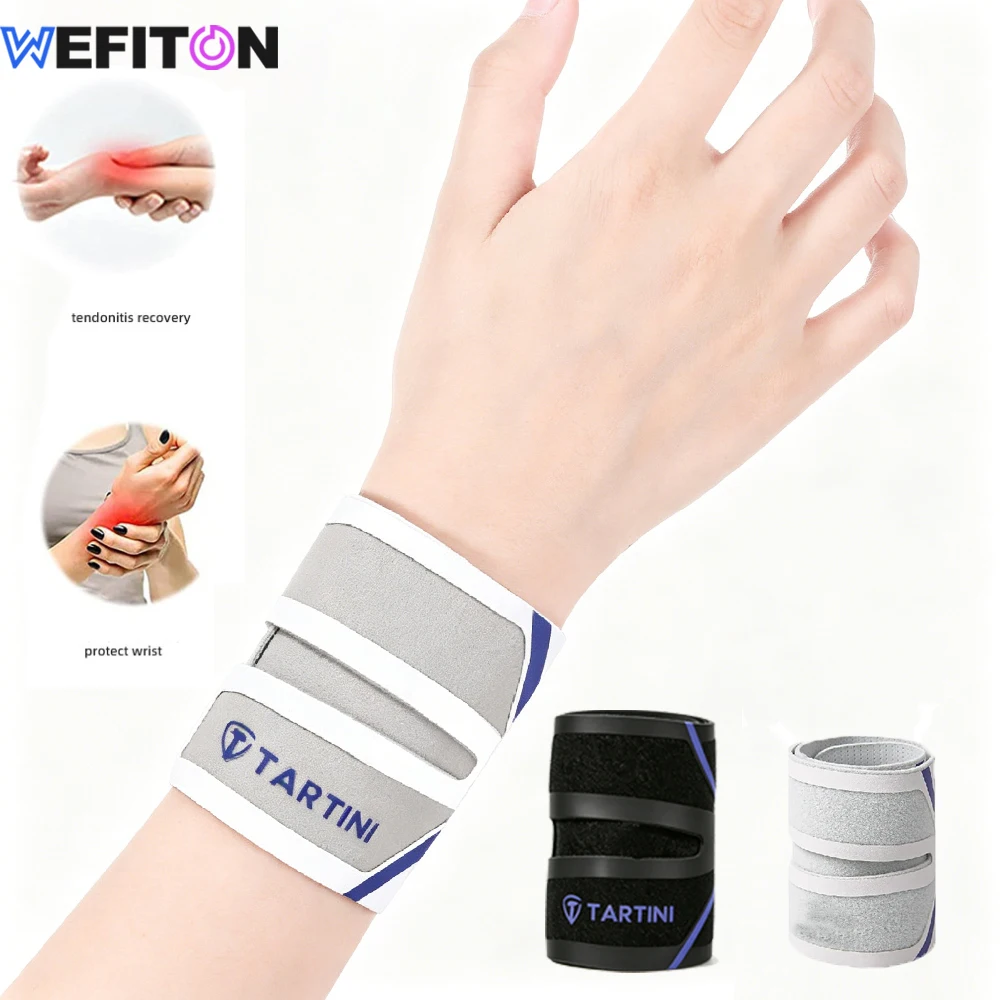 WEFITON 1PC Adjustable TFCC Wrist Brace, Soft Support Wrap for Tendonitis Sprains, Reversible Sports Protector for Both Wrists