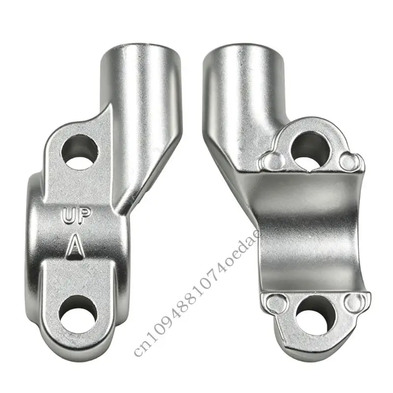 Mirror Support Half Cover for Motorcycle Handlebar Repair, 22 Mm Mount Position with 8 Mm Hole and Metal Clamp 