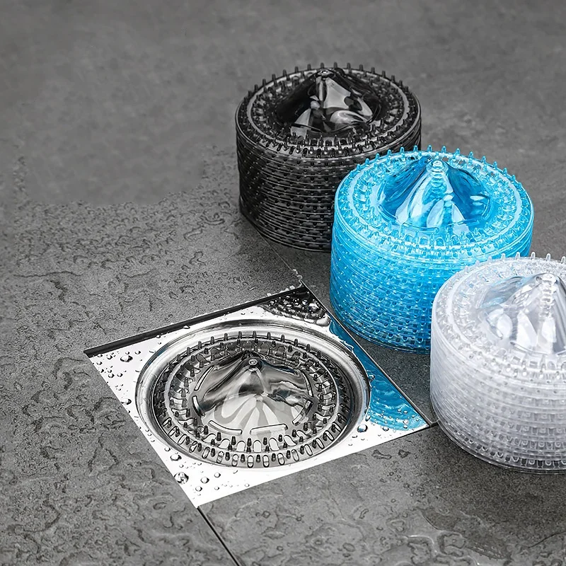 10 stücke Mesh Haar Catcher Abflüsse Dusche Ablauf Berg Design Boden Ablauf Abdeckung Einfache Installation Haar Stopper Bad Zubehör