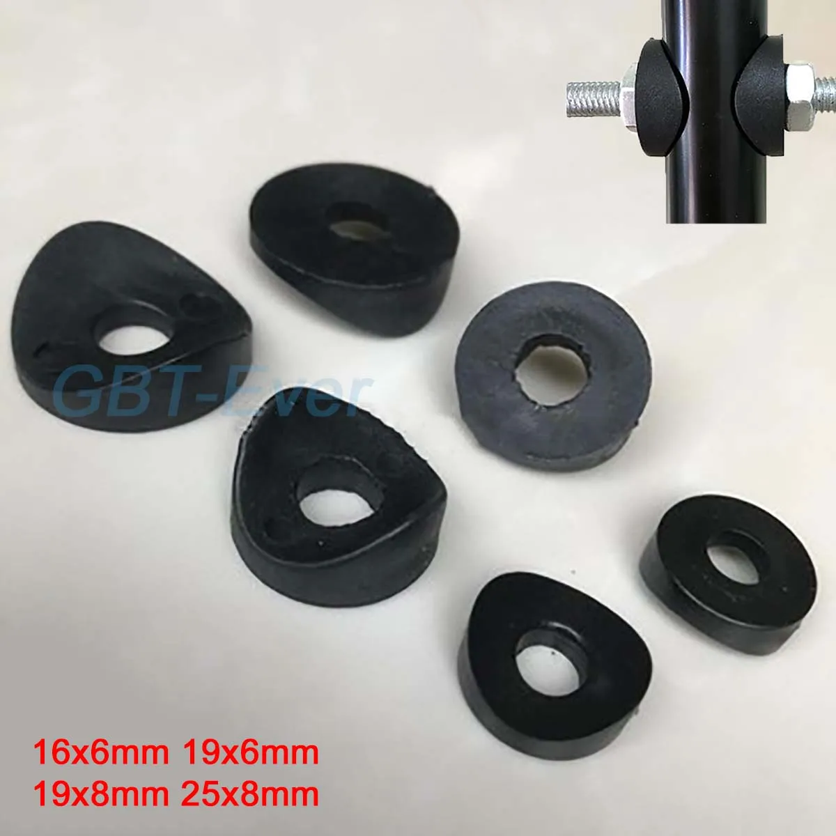 

Black Plastic Round Washer Hole Plug 16x6mm-25x8mm Duckbill Protection Gasket Dust Seal End Cover Cap For Pipe Bolt Furniture