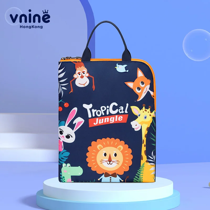 

VNINE elementary school tutoring bag for boys, handheld art bag for tutoring, file bag for children, large capacity, lightweight